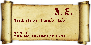 Miskolczi Renátó névjegykártya