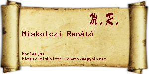 Miskolczi Renátó névjegykártya