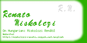 renato miskolczi business card